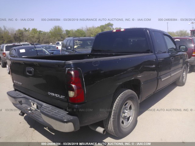 2GCEC19V941305234 - 2004 CHEVROLET SILVERADO C1500 BLACK photo 4