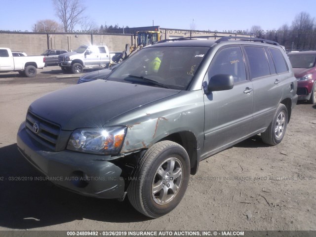 JTEEP21A850125089 - 2005 TOYOTA HIGHLANDER LIMITED GREEN photo 2