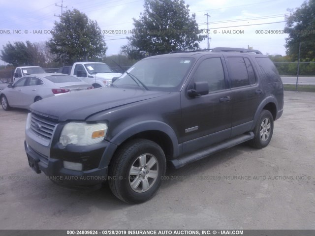 1FMEU73E56UB45090 - 2006 FORD EXPLORER XLT GRAY photo 2