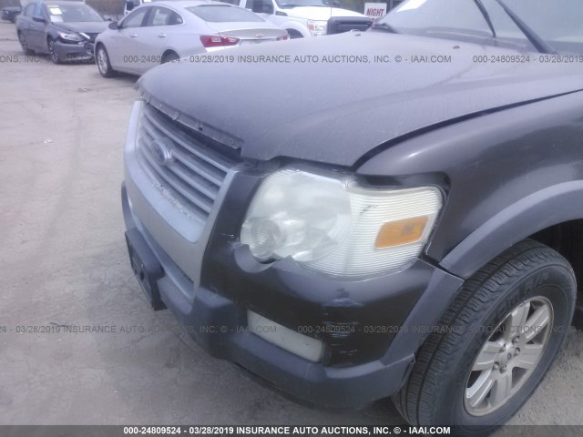 1FMEU73E56UB45090 - 2006 FORD EXPLORER XLT GRAY photo 6