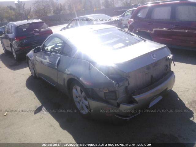 JN1AZ34E45M650387 - 2005 NISSAN 350Z COUPE GRAY photo 3