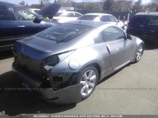 JN1AZ34E45M650387 - 2005 NISSAN 350Z COUPE GRAY photo 4