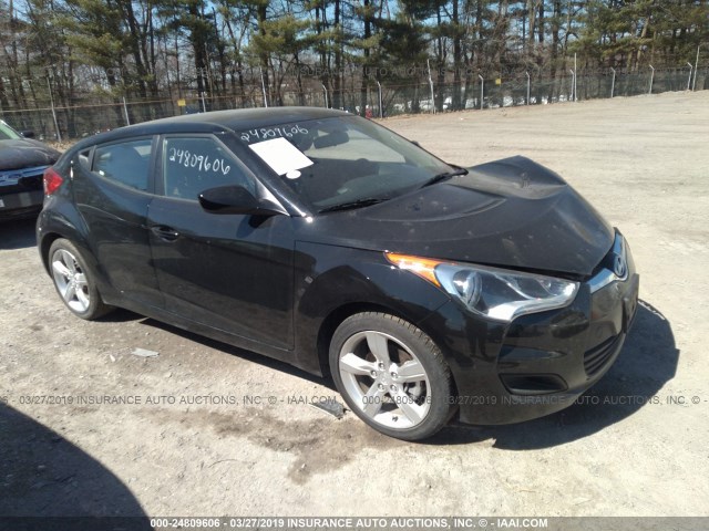 KMHTC6AD8FU245327 - 2015 HYUNDAI VELOSTER BLACK photo 1