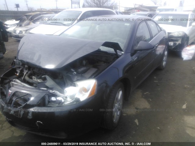 1G2ZH58N574237409 - 2007 PONTIAC G6 GT BLACK photo 2