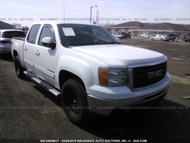 3GTRKWE34AG181477 - 2010 GMC SIERRA K1500 SLT WHITE photo 1