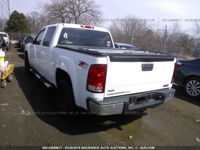 3GTRKWE34AG181477 - 2010 GMC SIERRA K1500 SLT WHITE photo 3