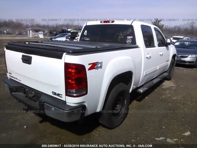 3GTRKWE34AG181477 - 2010 GMC SIERRA K1500 SLT WHITE photo 4