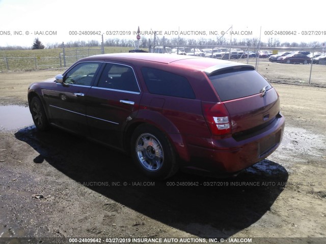 2D4FV48T75H628631 - 2005 DODGE MAGNUM SE RED photo 3