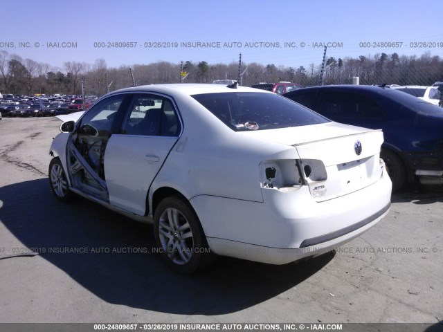 3VWRL71K49M074682 - 2009 VOLKSWAGEN JETTA TDI WHITE photo 3