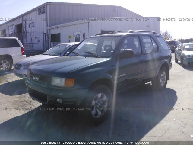 4S2CM58W7X4383854 - 1999 ISUZU RODEO S/LS/LSE GREEN photo 2