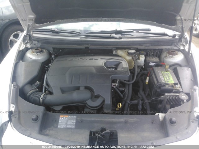 1G1ZC5EU4BF145364 - 2011 CHEVROLET MALIBU 1LT 银色 照片 10