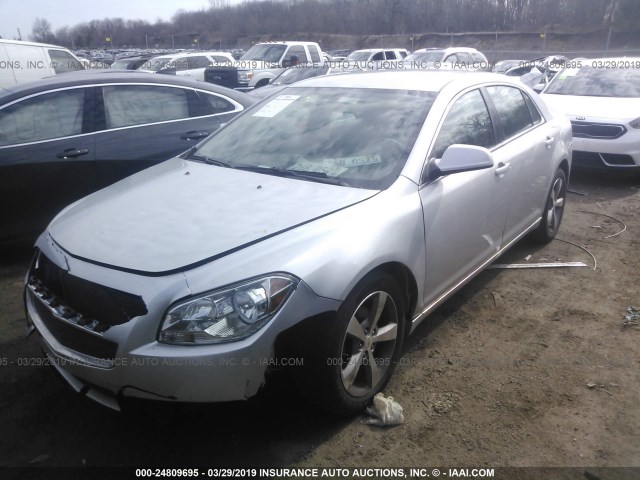 1G1ZC5EU4BF145364 - 2011 CHEVROLET MALIBU 1LT 银色 照片 2