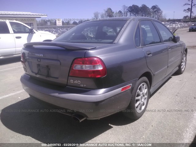 YV1VS29531F705751 - 2001 VOLVO S40 1.9T GRAY photo 4