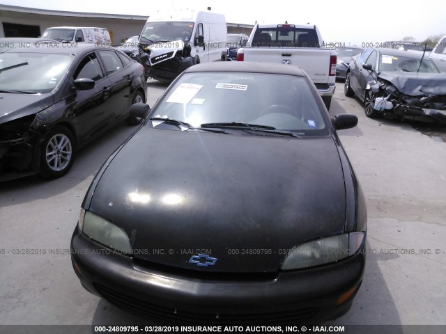 1G1JC1243W7243537 - 1998 CHEVROLET CAVALIER RS BLACK photo 6