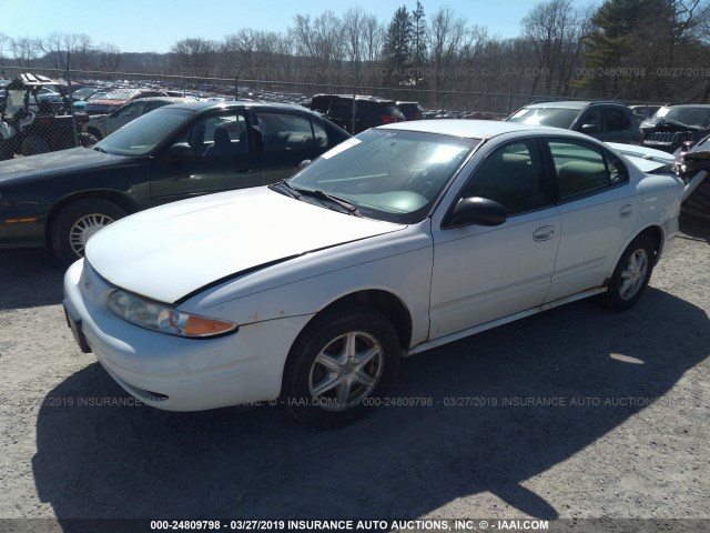 1G3NL52F24C200930 - 2004 OLDSMOBILE ALERO GL WHITE photo 2