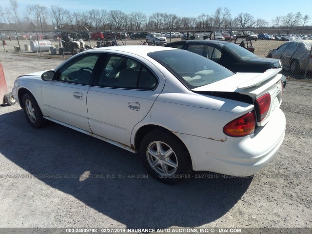 1G3NL52F24C200930 - 2004 OLDSMOBILE ALERO GL WHITE photo 3