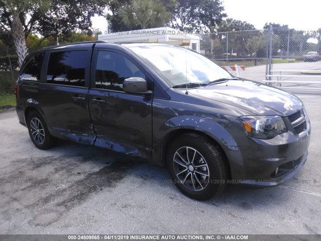 2C4RDGEG1KR606426 - 2019 DODGE GRAND CARAVAN  GRAY photo 1