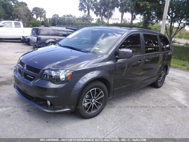 2C4RDGEG1KR606426 - 2019 DODGE GRAND CARAVAN  GRAY photo 2