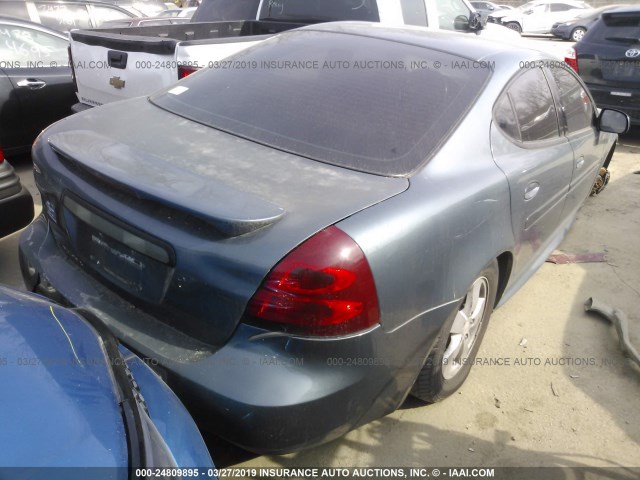 2G2WP552761300522 - 2006 PONTIAC GRAND PRIX BLUE photo 4