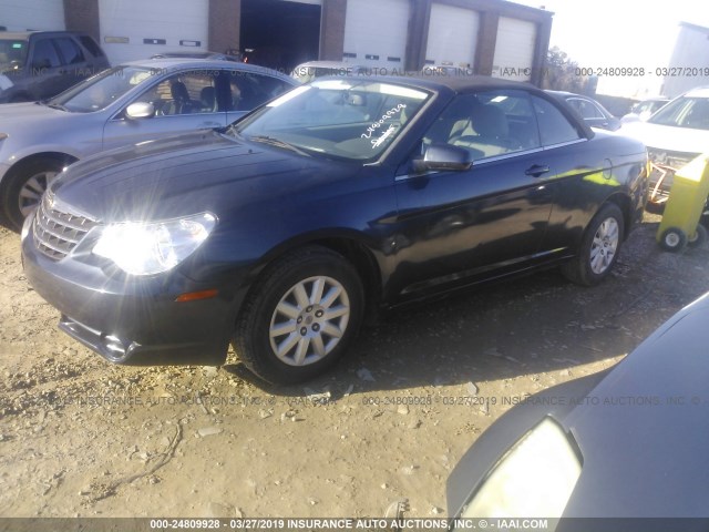 1C3LC45K88N627392 - 2008 CHRYSLER SEBRING BLUE photo 2