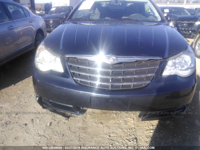 1C3LC45K88N627392 - 2008 CHRYSLER SEBRING BLUE photo 6