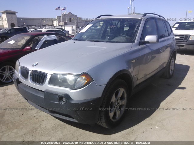 WBXPA93494WA61497 - 2004 BMW X3 3.0I SILVER photo 2