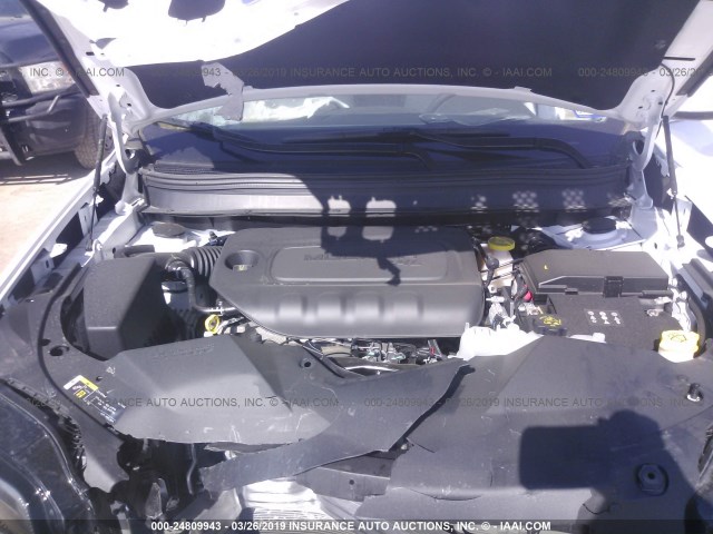 1C4PJLDB0KD392157 - 2019 JEEP CHEROKEE LIMITED WHITE photo 10