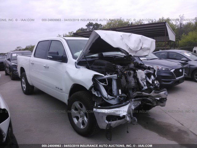 1C6SRFFT7KN667969 - 2019 RAM 1500 BIG HORN/LONE STAR WHITE photo 1