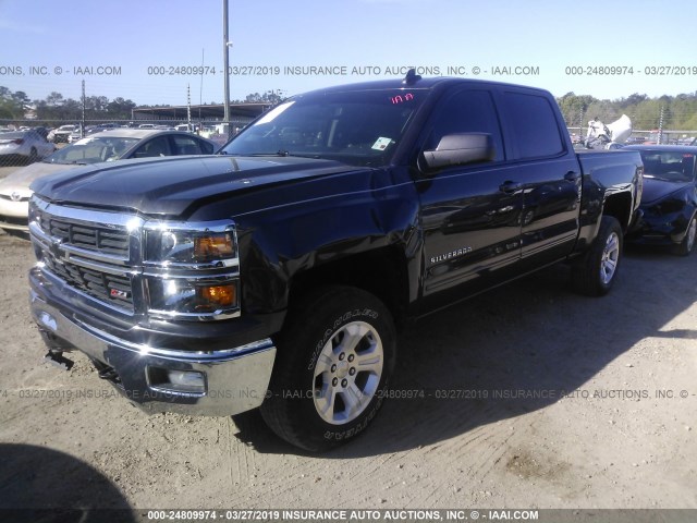 3GCUKREC2FG486026 - 2015 CHEVROLET SILVERADO K1500 LT BROWN photo 2