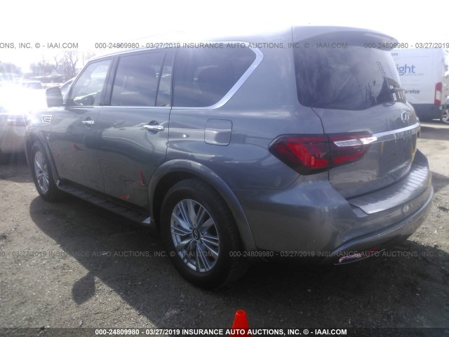 JN8AZ2NE8K9226817 - 2019 INFINITI QX80 LUXE/LIMITED GRAY photo 3