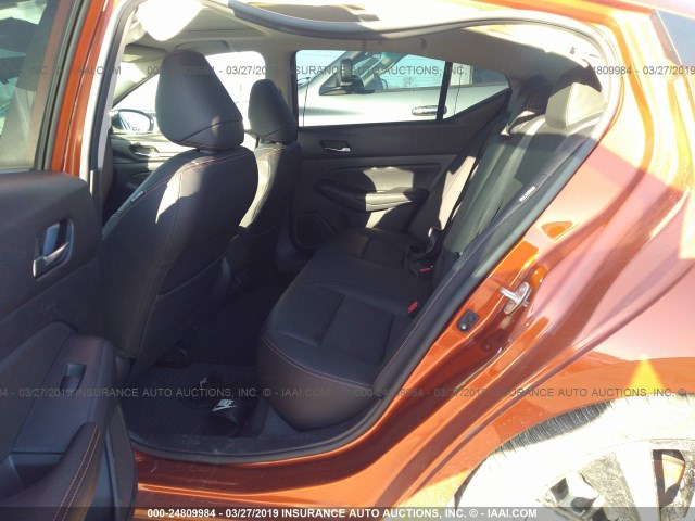 1N4BL4CV1KC104776 - 2019 NISSAN ALTIMA SR ORANGE photo 8