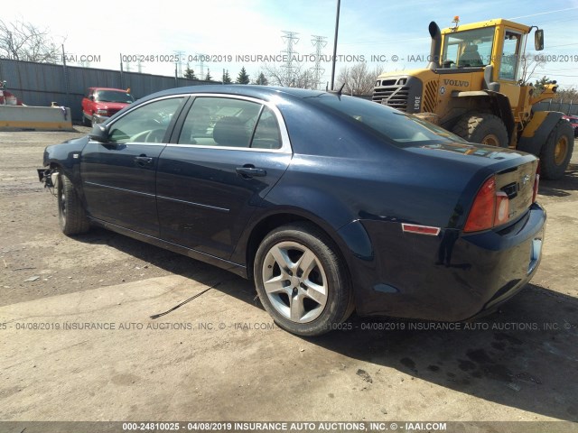 1G1ZB5EB0AF223770 - 2010 CHEVROLET MALIBU LS BLUE photo 3