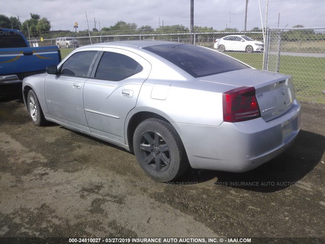 2B3KA43R46H532591 - 2006 DODGE CHARGER SE/SXT SILVER photo 3