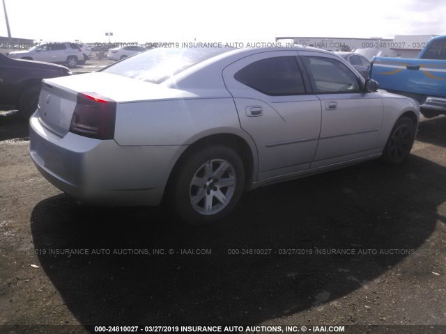 2B3KA43R46H532591 - 2006 DODGE CHARGER SE/SXT SILVER photo 4