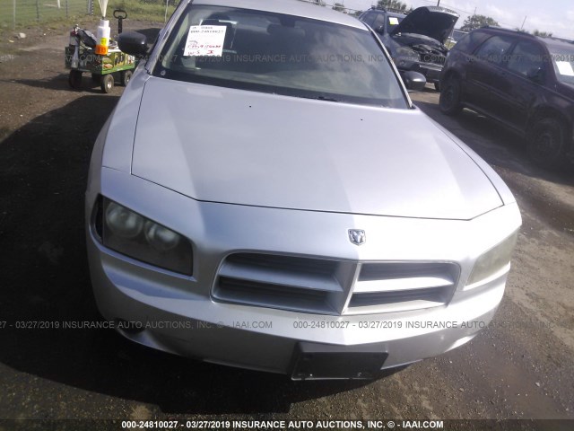 2B3KA43R46H532591 - 2006 DODGE CHARGER SE/SXT SILVER photo 6