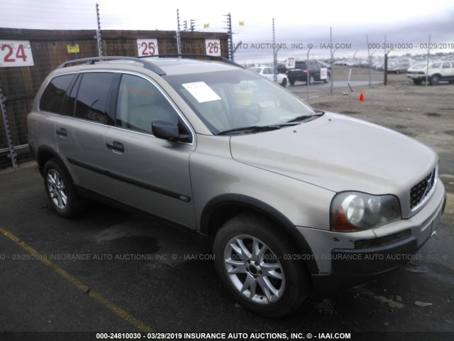 YV1CZ91H941121910 - 2004 VOLVO XC90 T6 GOLD photo 1