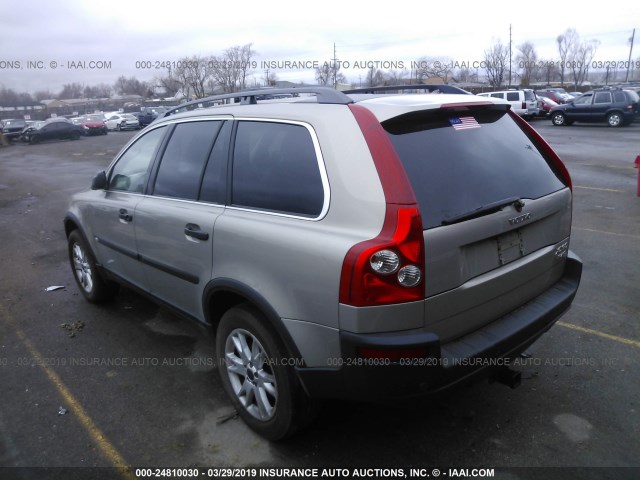 YV1CZ91H941121910 - 2004 VOLVO XC90 T6 GOLD photo 3