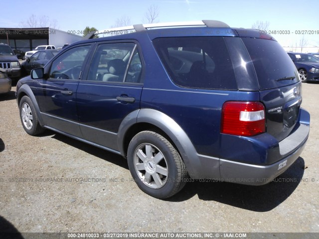 1FMZK04185GA42303 - 2005 FORD FREESTYLE SE BLUE photo 3