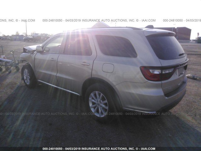 1C4RDHAG8EC317939 - 2014 DODGE DURANGO SXT GOLD photo 3