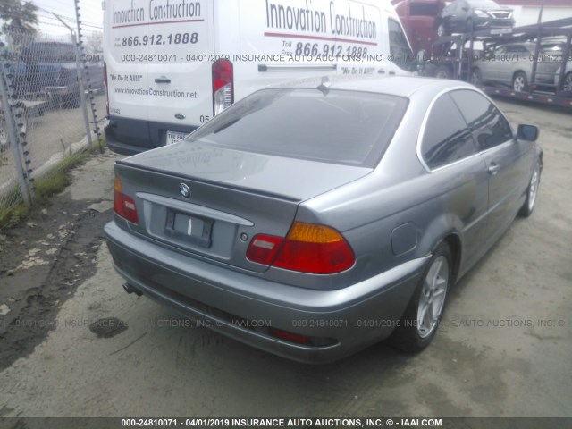 WBABV134X4JT20583 - 2004 BMW 325 CI SULEV SILVER photo 4