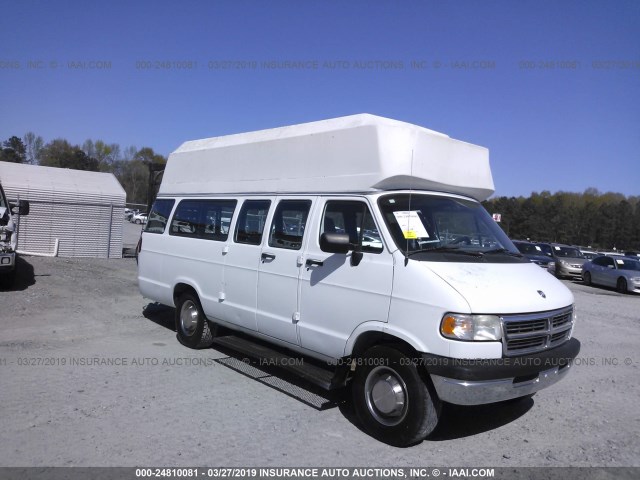 2B5WB35Z0VK565845 - 1997 DODGE RAM WAGON B3500 WHITE photo 1