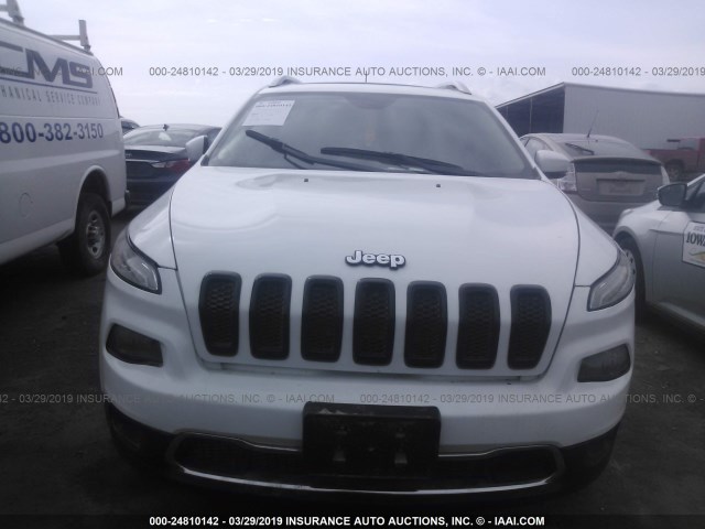 1C4PJMDS1GW249185 - 2016 JEEP CHEROKEE LIMITED WHITE photo 6