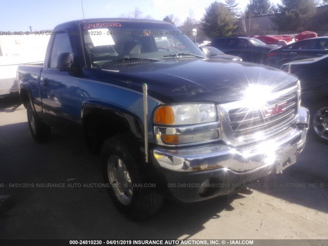 1GTEK14V03Z283527 - 2003 GMC NEW SIERRA K1500 BLUE photo 1