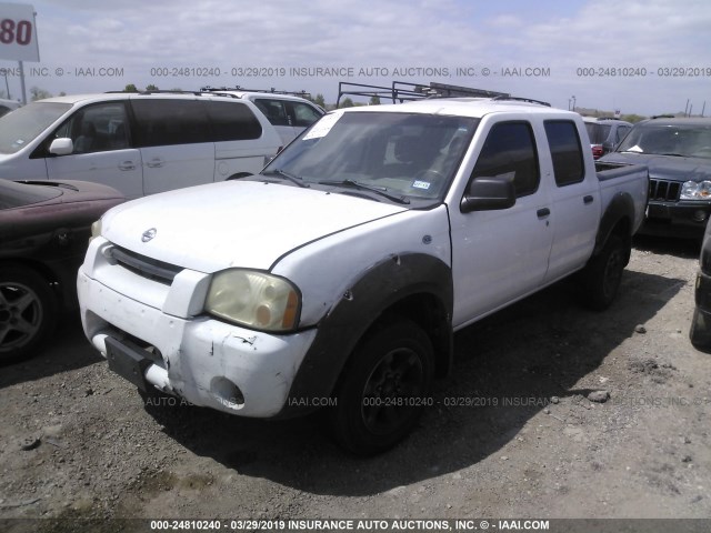 1N6ED27T54C424300 - 2004 NISSAN FRONTIER CREW CAB XE V6 WHITE photo 2