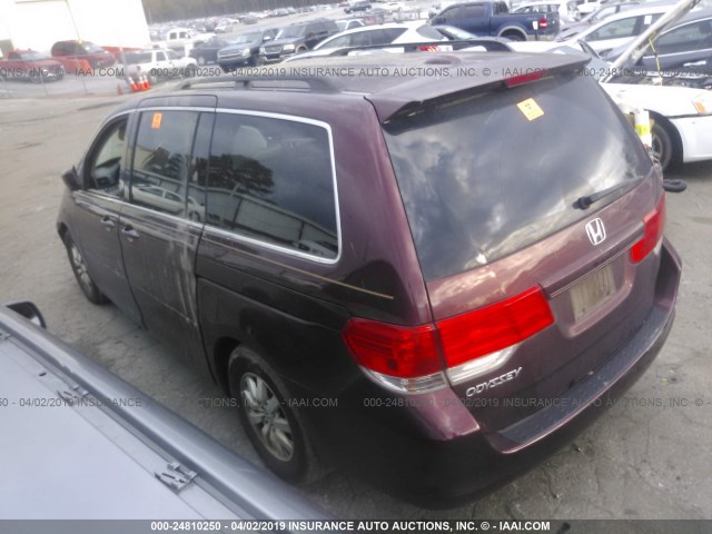 5FNRL3H74AB044300 - 2010 HONDA ODYSSEY EXL BURGUNDY photo 3