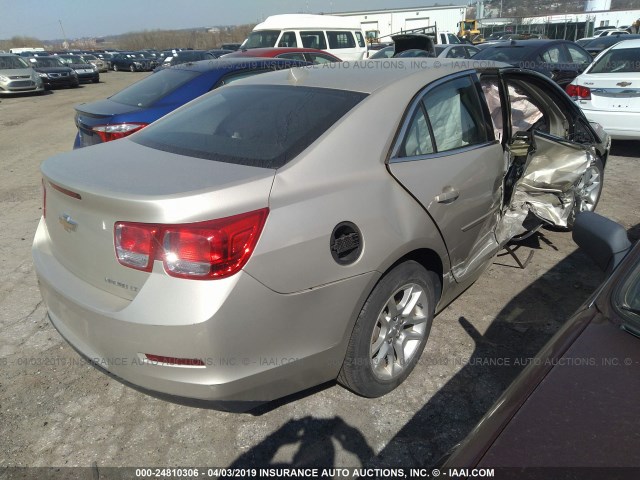 1G11C5SL7EF154184 - 2014 CHEVROLET MALIBU 1LT 金色 照片 4