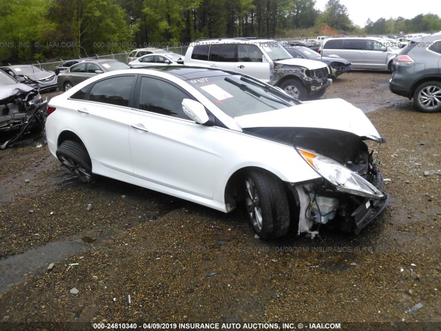 5NPEC4AB8EH831714 - 2014 HYUNDAI SONATA SE/LIMITED WHITE photo 1