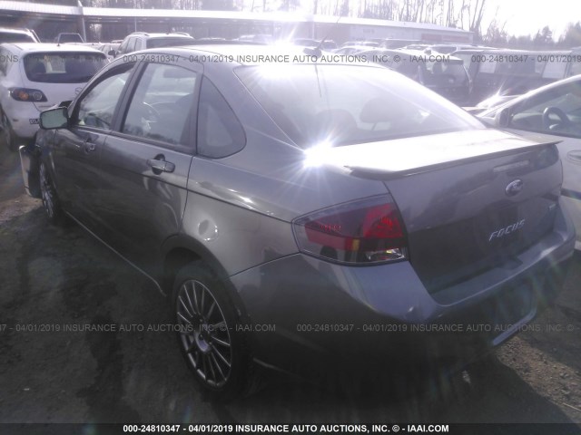 1FAHP3GN7AW270123 - 2010 FORD FOCUS SES GRAY photo 3