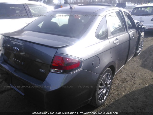 1FAHP3GN7AW270123 - 2010 FORD FOCUS SES GRAY photo 4