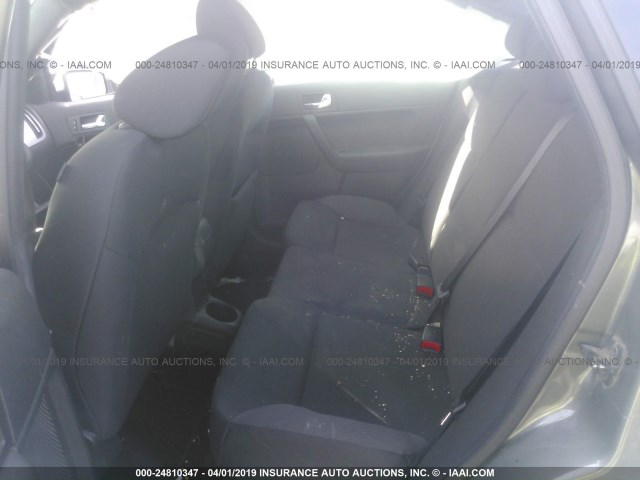 1FAHP3GN7AW270123 - 2010 FORD FOCUS SES GRAY photo 8